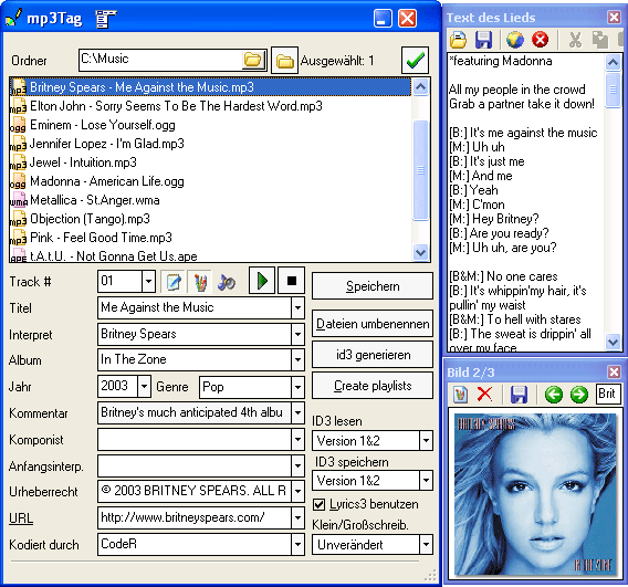 Mp3Tag Screenshot